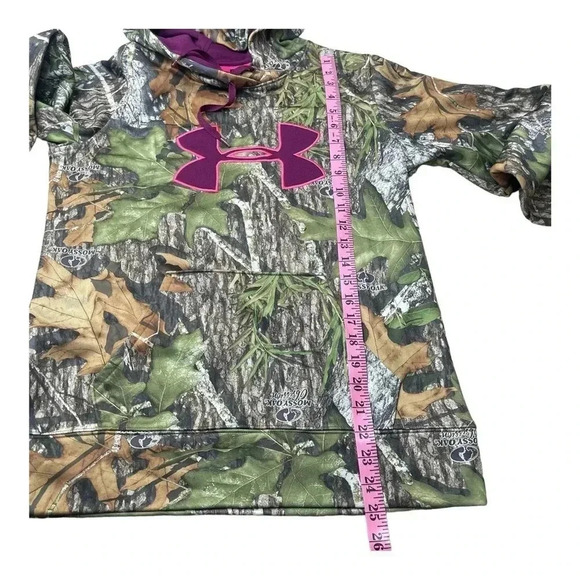 Under Armour Mossy Oak Loose Camouflage Purple Hoodie Women’s size Small - Picture 6 of 9